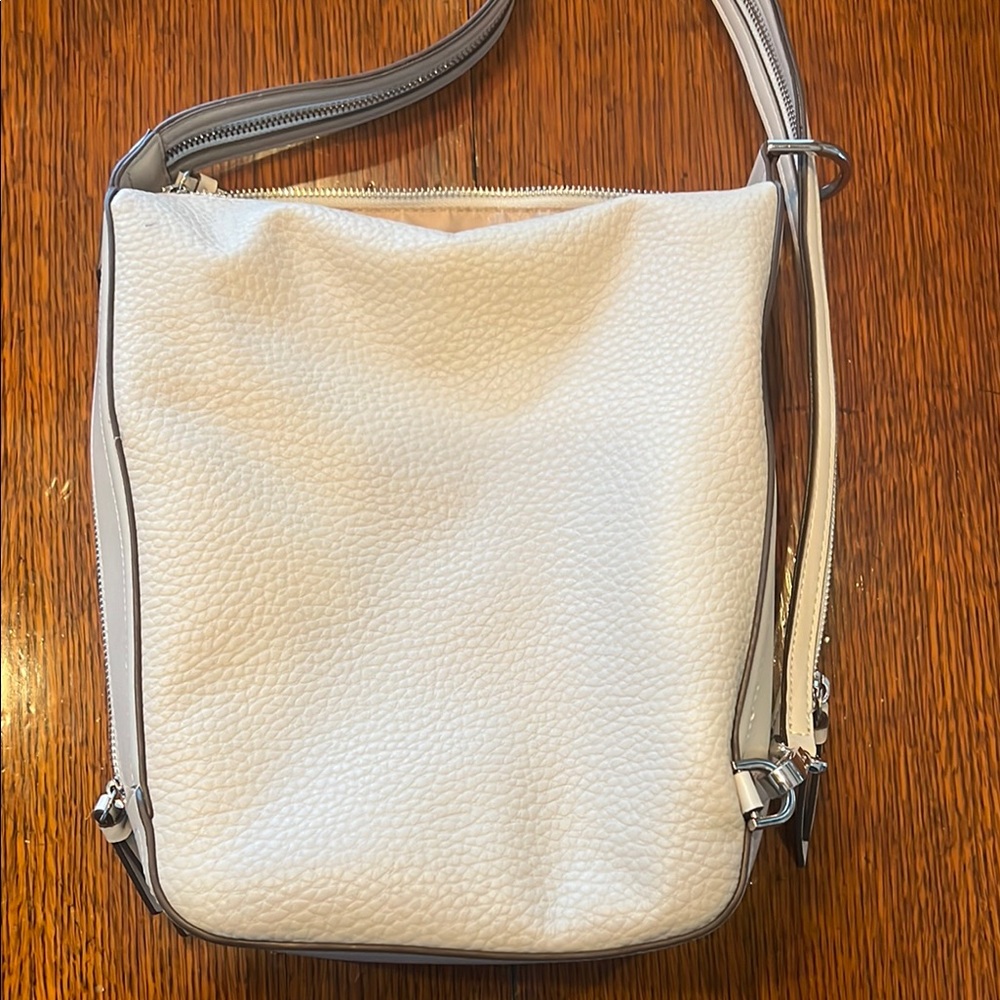 Calvin Klein Gray Crossbody Bag with Textured Finish